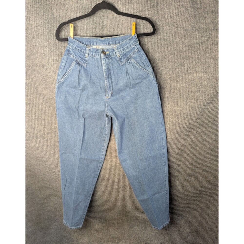 Vintage Cherokee Jeans Womens Small  USA High Rise Tapered Light Wash Denim SM10